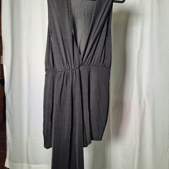 Black Silky Women's Romper Size Small - Picture 2 of 2